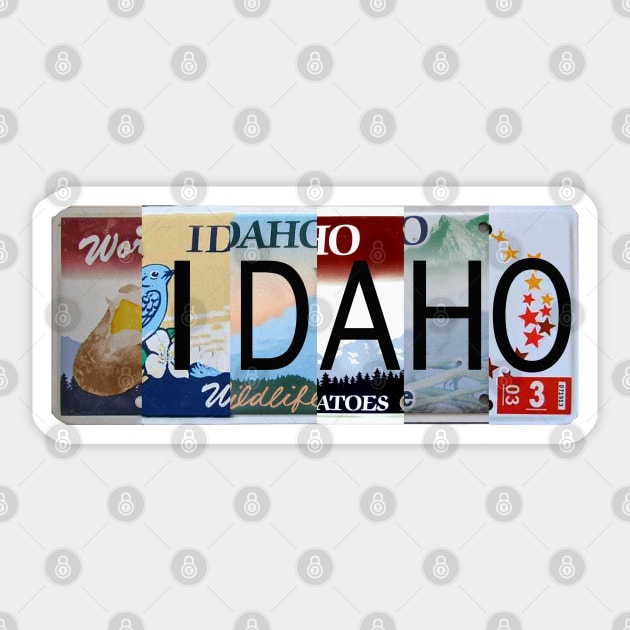 Idaho License Plates Sticker by stermitkermit